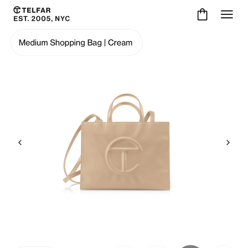 Telfar Tan Medium Tote Bag
